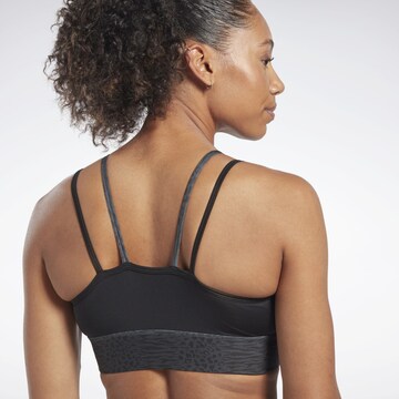 Reebok Bustier Športni nederček | modra barva