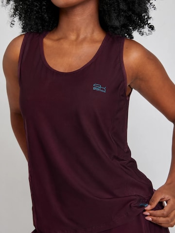 Haut de sport 'Loose Fit Basic' SPORTKIND en rouge : devant