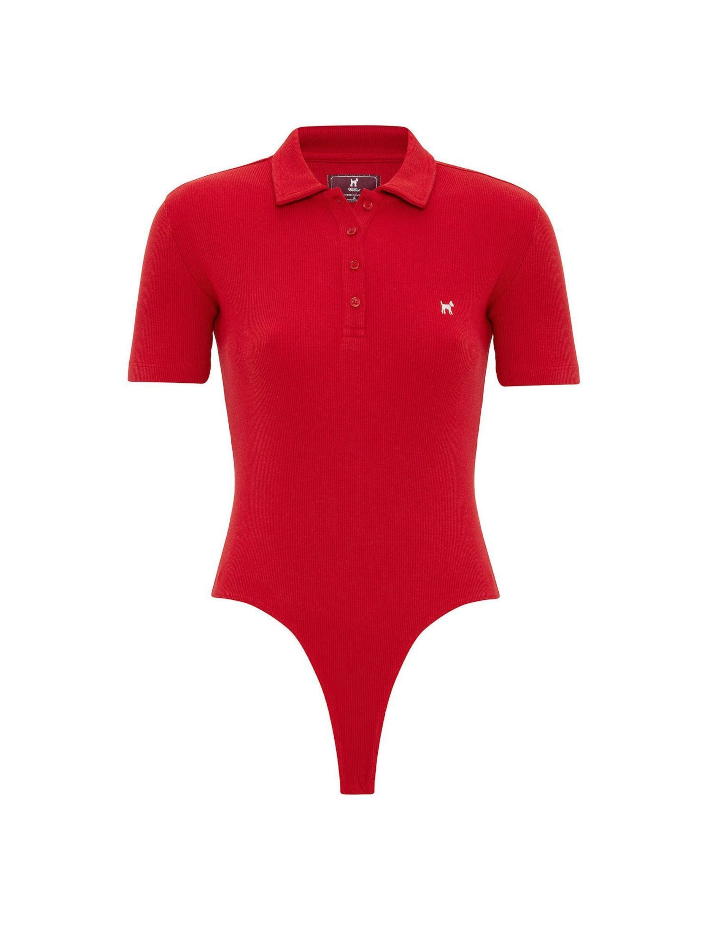 Shirtbody Williot en rouge : devant