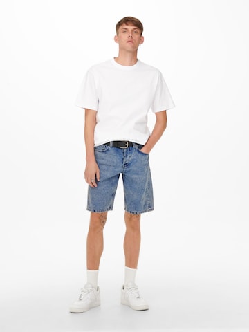 Only & Sons Regular Shorts 'Avi' in Blau