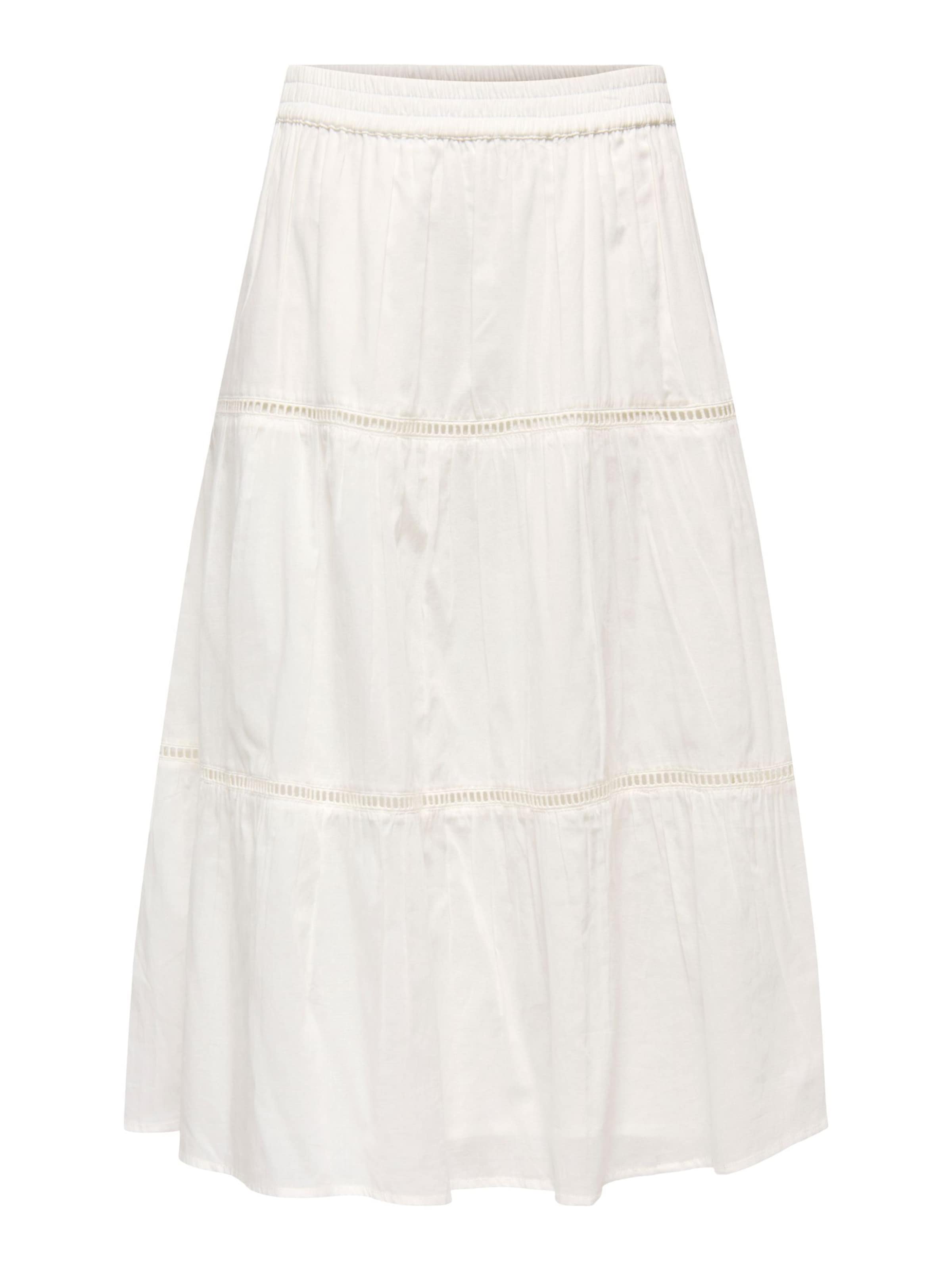 Jupe 'ONLIsabella' ONLY en blanc : devant