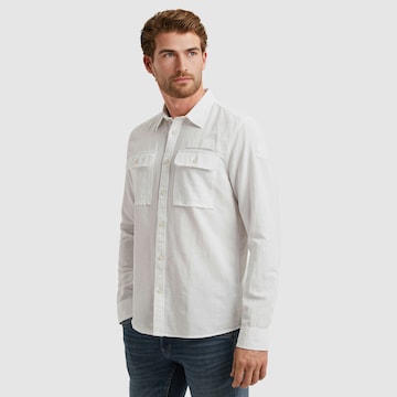 PME Legend Regular fit Button Up Shirt in White: front