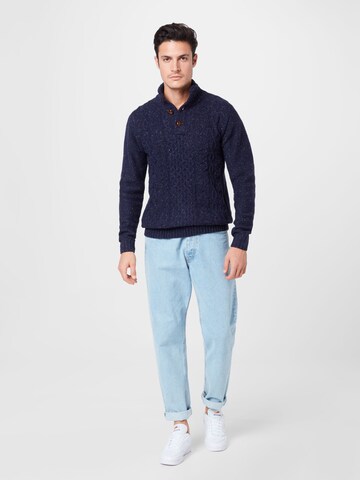 INDICODE JEANS Sweater 'Hamilton' in Blue
