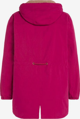 Ulla Popken Between-Seasons Parka in Pink