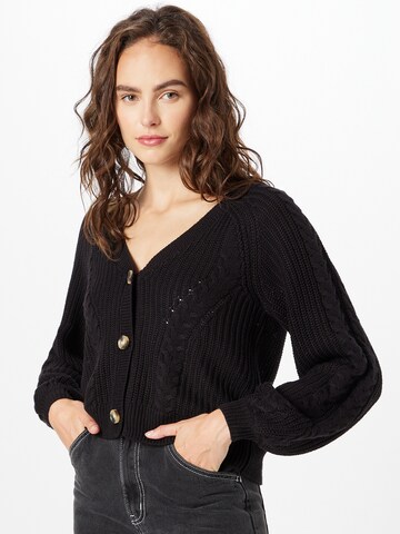 Cardigan 'Rosie' ONLY en noir : devant