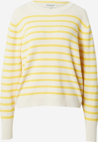 Pullover 'Swan' di Lollys Laundry in giallo: frontale