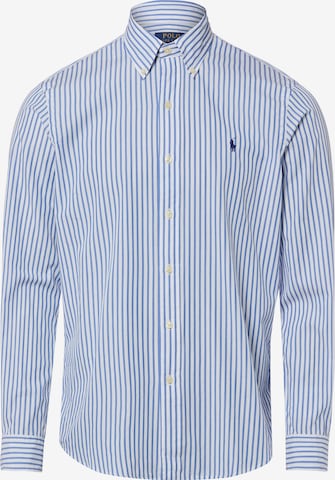 Chemise Polo Ralph Lauren en bleu : devant