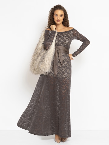 JIORO Dress 'ESSENTIALS' in Brown