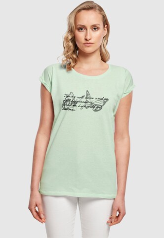 T-shirt 'Spring Saying' Merchcode en vert : devant