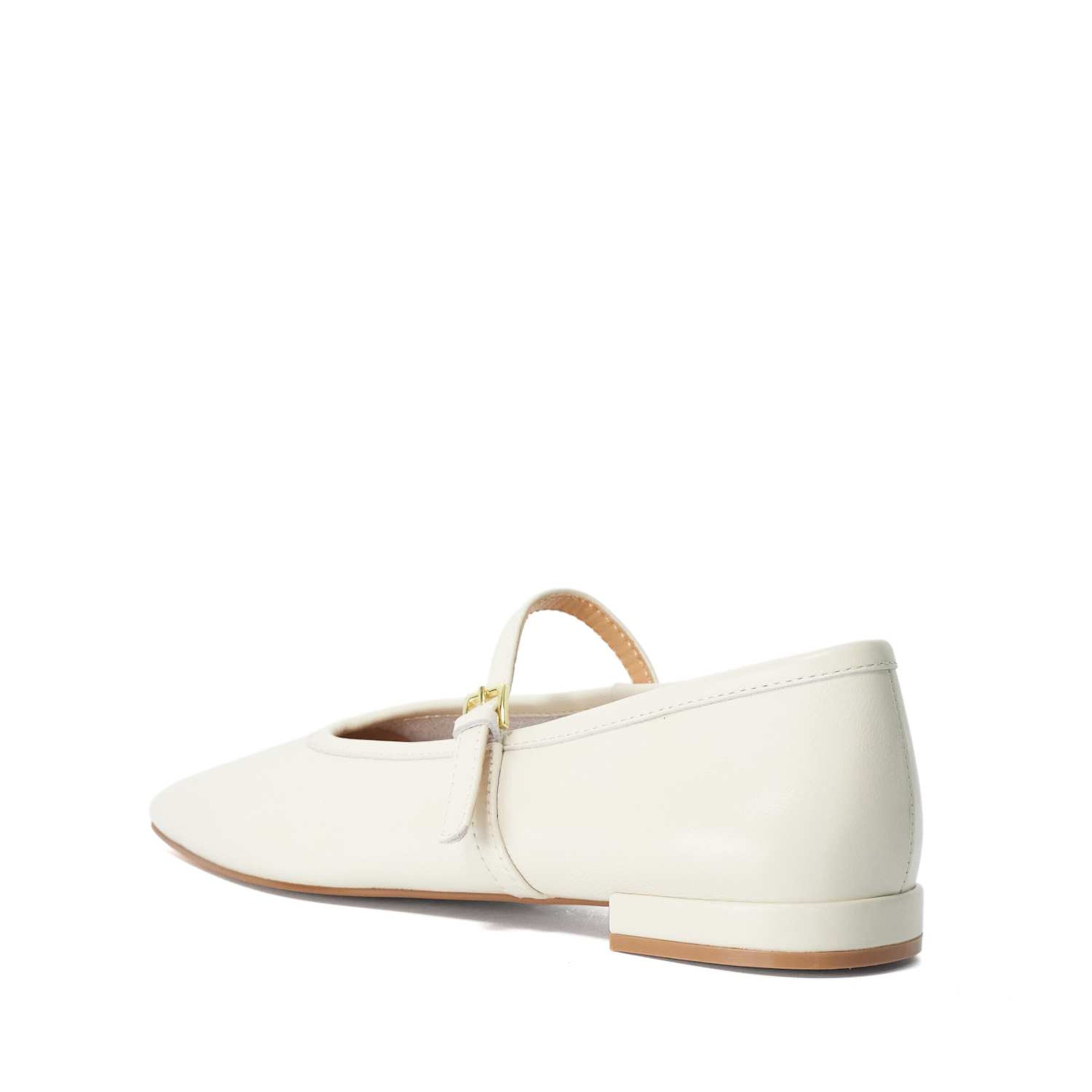 Dune LONDON Ballerina met riempjes 'Heartthrob' in Beige