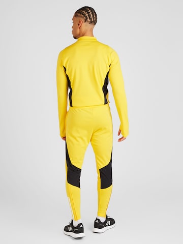 ADIDAS PERFORMANCE Tapered Workout Pants 'Juventus Tiro 23 Training Bottoms' in Yellow