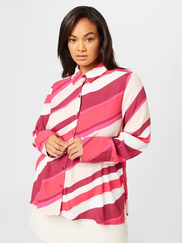 EVOKED Bluse 'DEMA' in Pink: Vorderseite