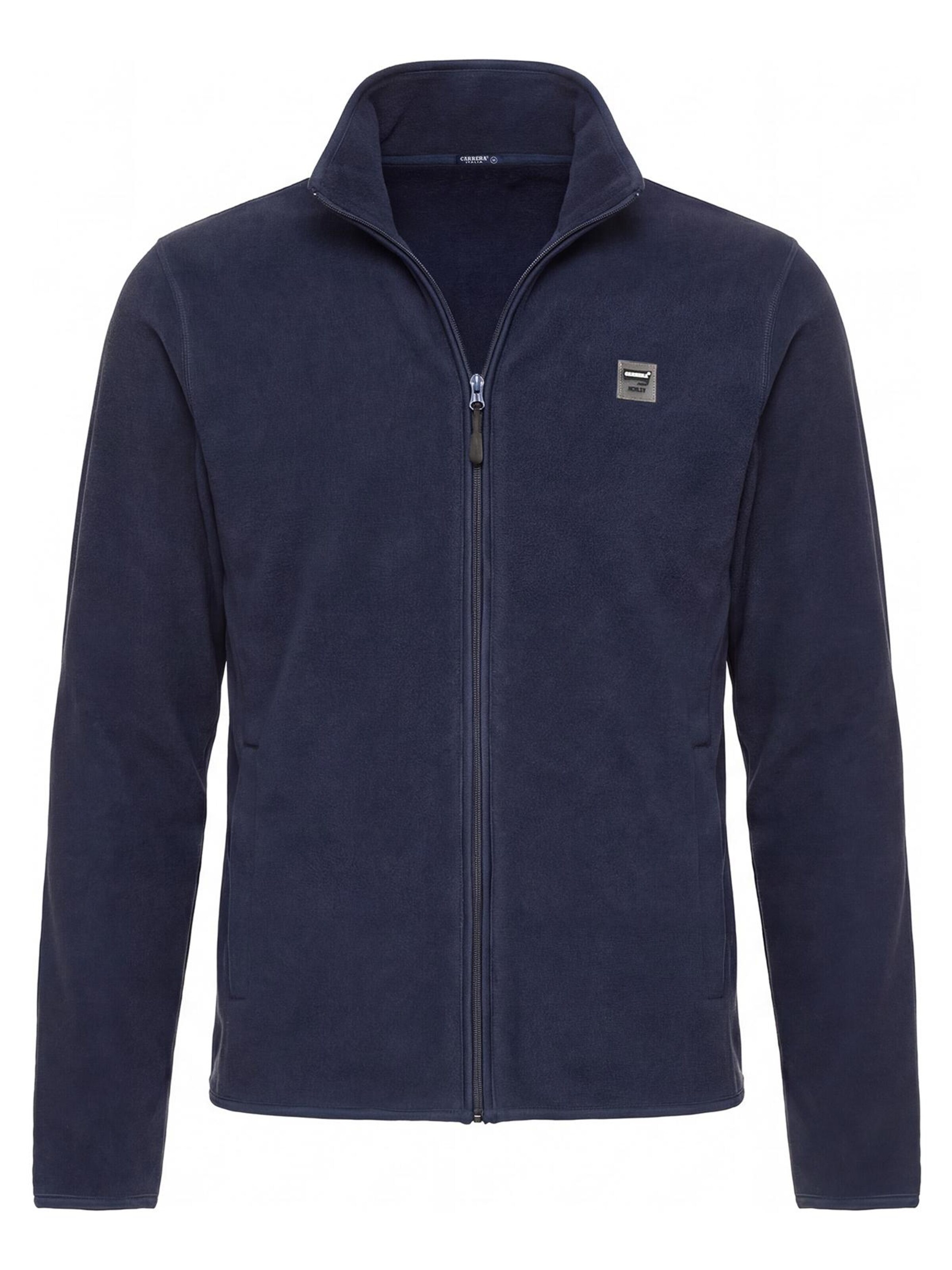 Carrera Jeans Fleece jacket 'Central Zip' in Blue