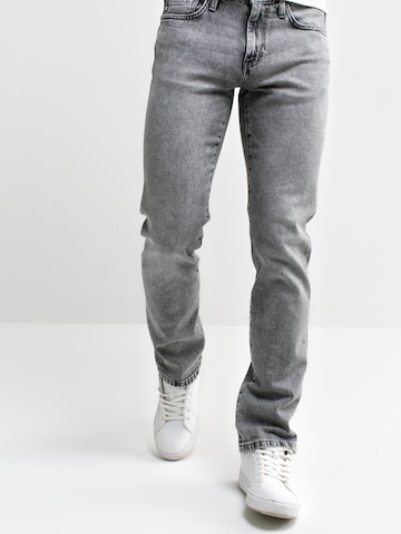 BIG STAR Slimfit Jeans 'TERRY' in Grijs: voorkant