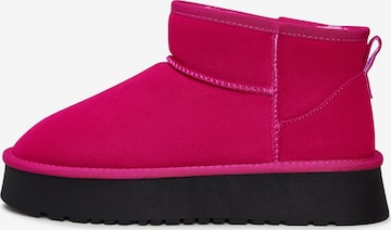 CESARE GASPARI Snow Boots in Pink: front