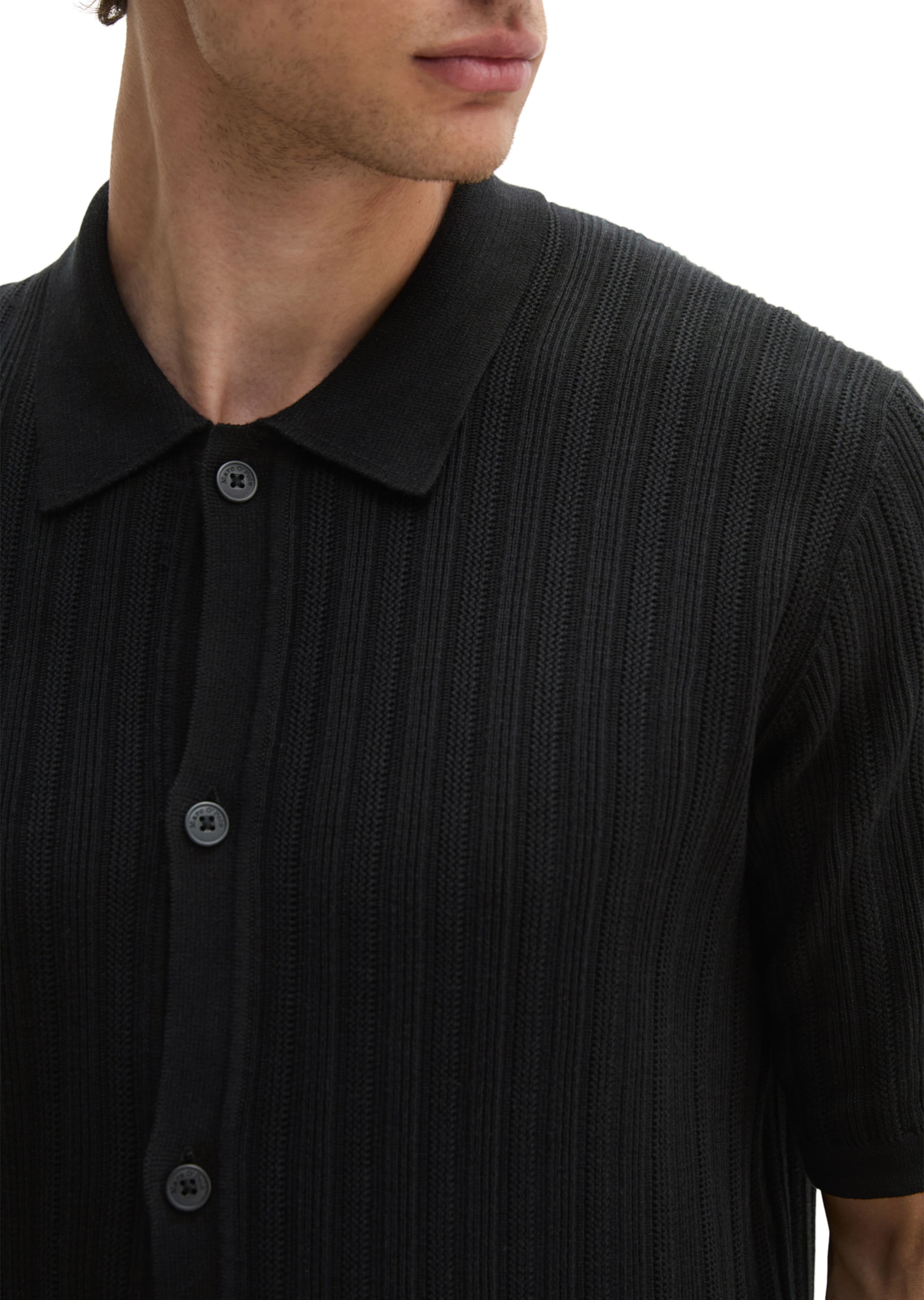 Marc O'Polo Strickjacke in Schwarz