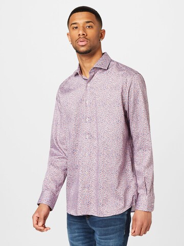 ETERNA Regular fit Button Up Shirt in Blue: front