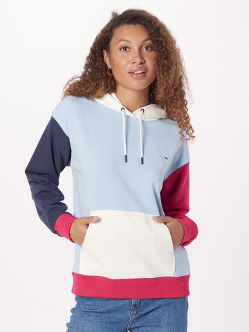 Tommy Jeans - Sudadera en azul: frente