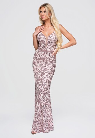 Ombre Avondjurk in Roze