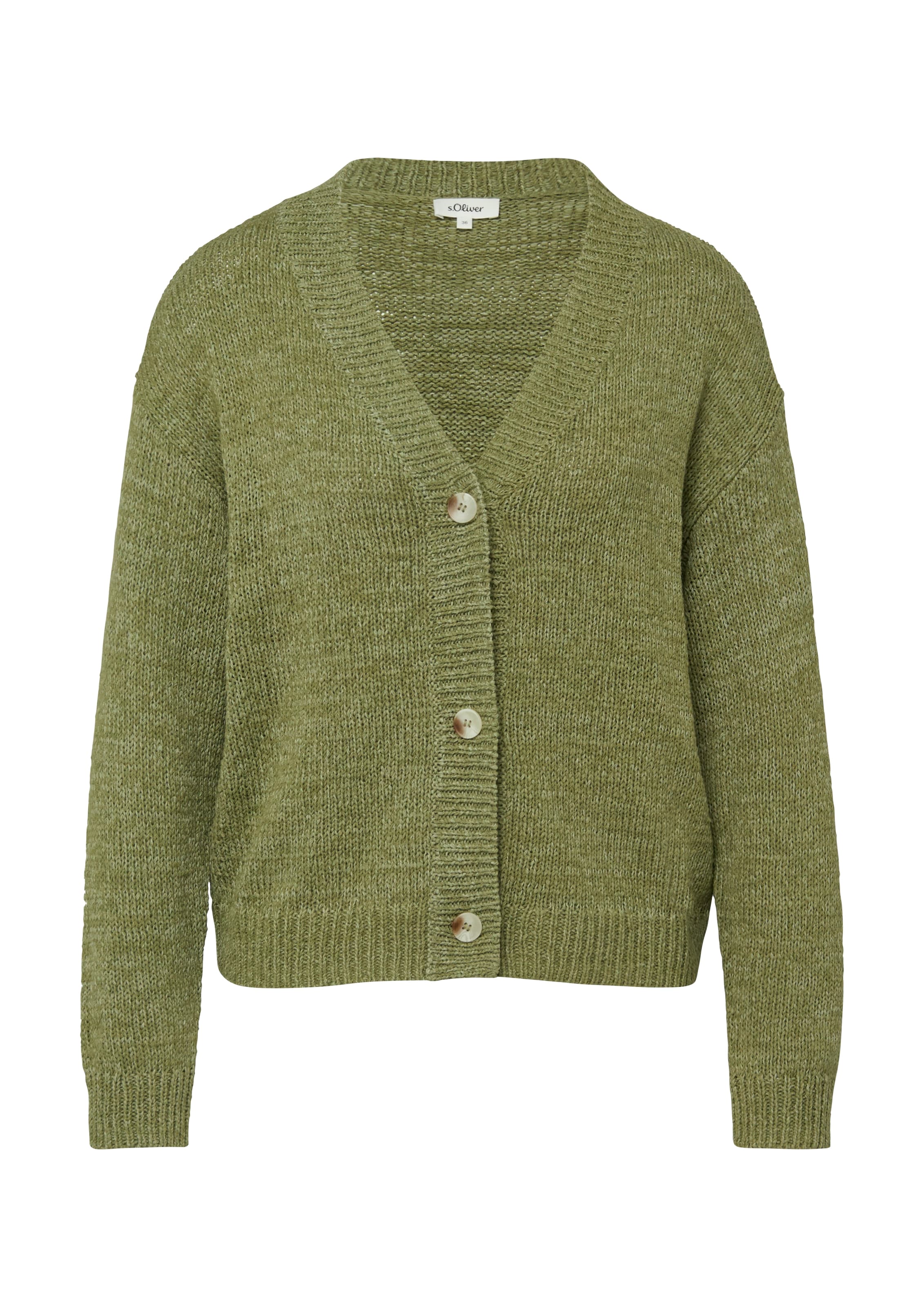 s.Oliver Strickjacke in Grün: Vorderseite