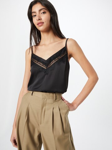 ABOUT YOU - Top 'Fleur' em preto: frente