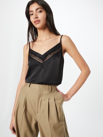 ABOUT YOU Top 'Fleur' in Black: front