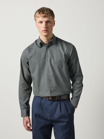 Next Regular fit Button Up Shirt in Green: front