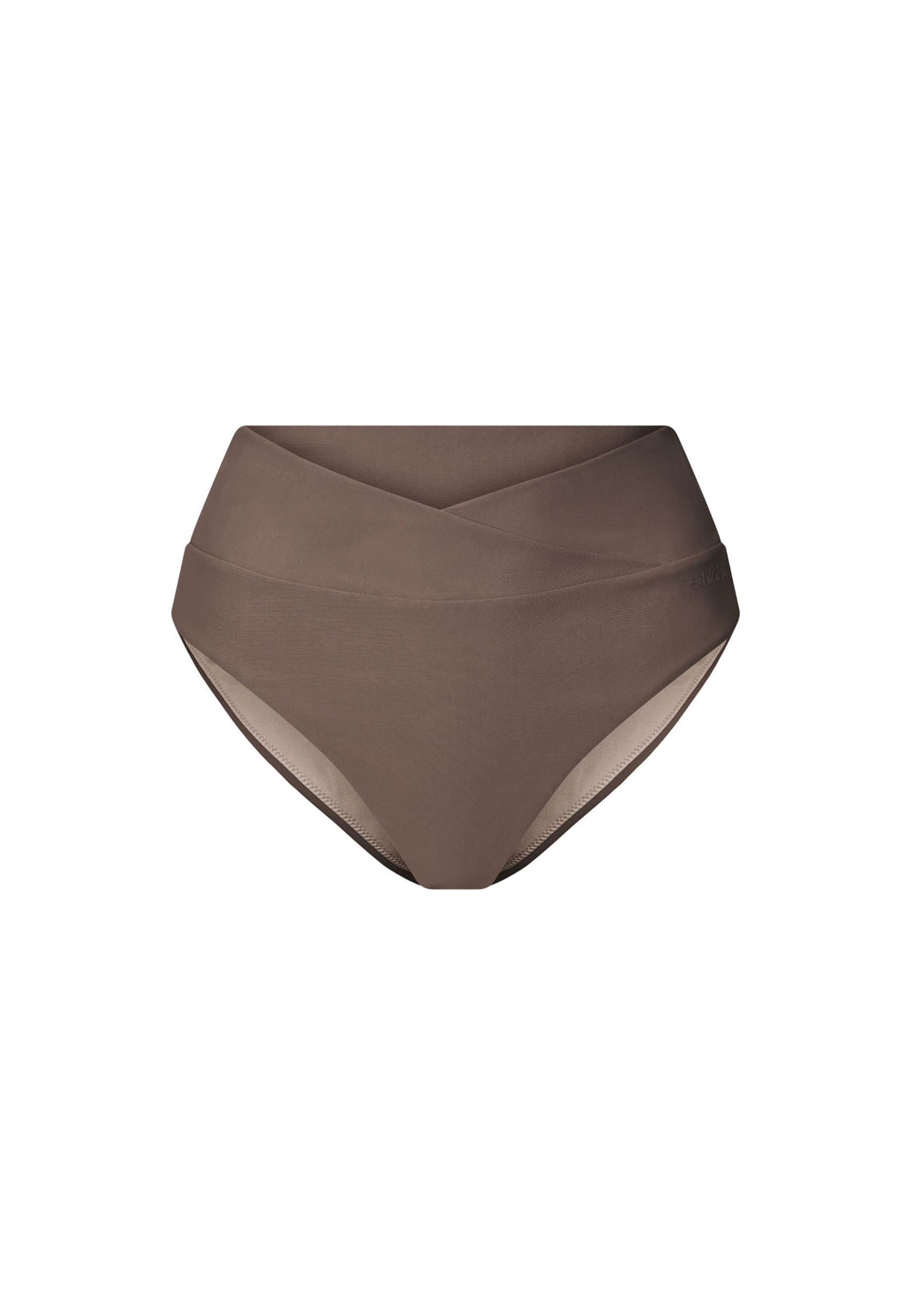 Bas de bikini rethinkit studios en marron : devant