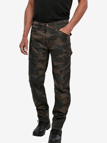 Brandit Slim fit Cargo Pants 'Adven' in Brown: front