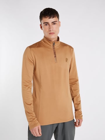 PROTEST Sportsweatshirt 'WILL' in Braun: Vorderseite