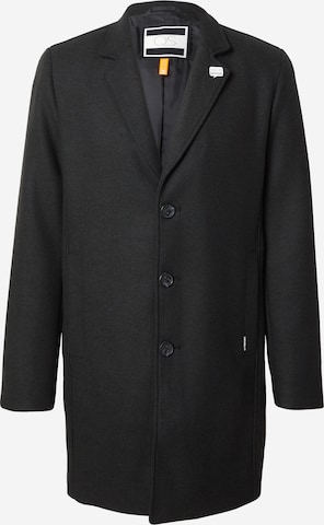 melns QS Starpsezonu mētelis: no priekšpuses