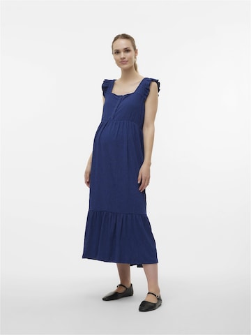 MAMALICIOUS Kleid 'Lia' in Blau: predná strana