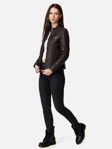 Tazzio Between-Season Jacket 'F522' in Brown