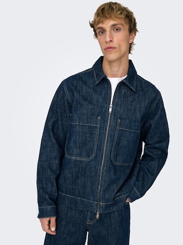 Only & Sons Overgangsjakke 'ONSCassel' i blå