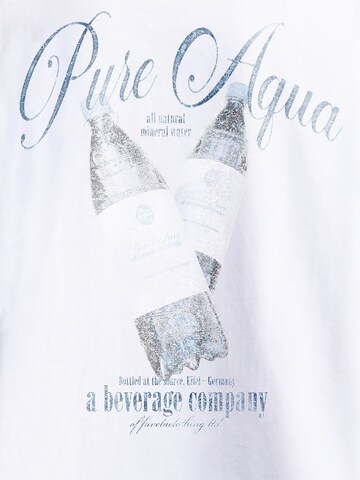 FAVELA Shirt 'Aqua' in White