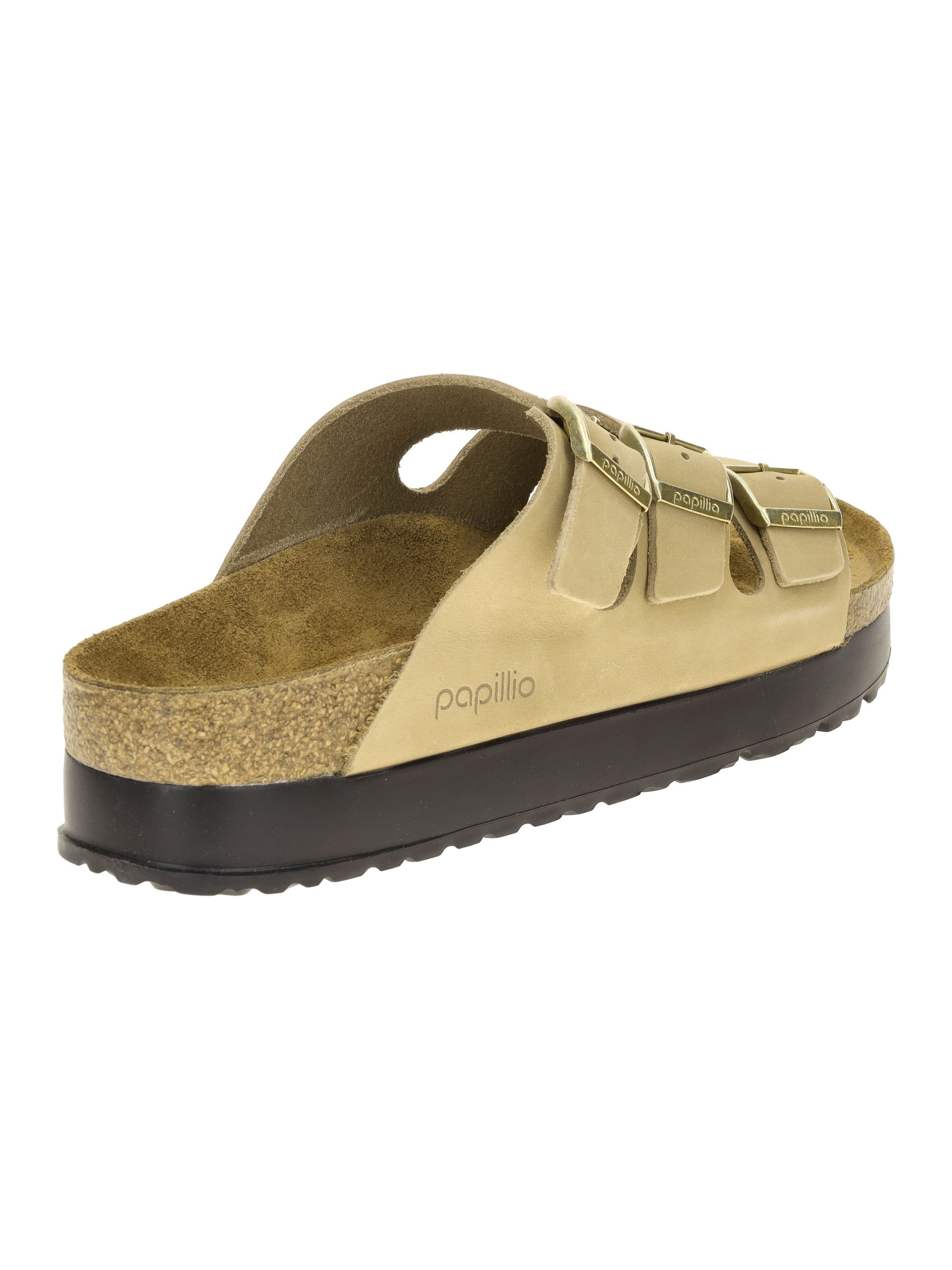 BIRKENSTOCK Pantolette 'Papillio Florida' in Beige