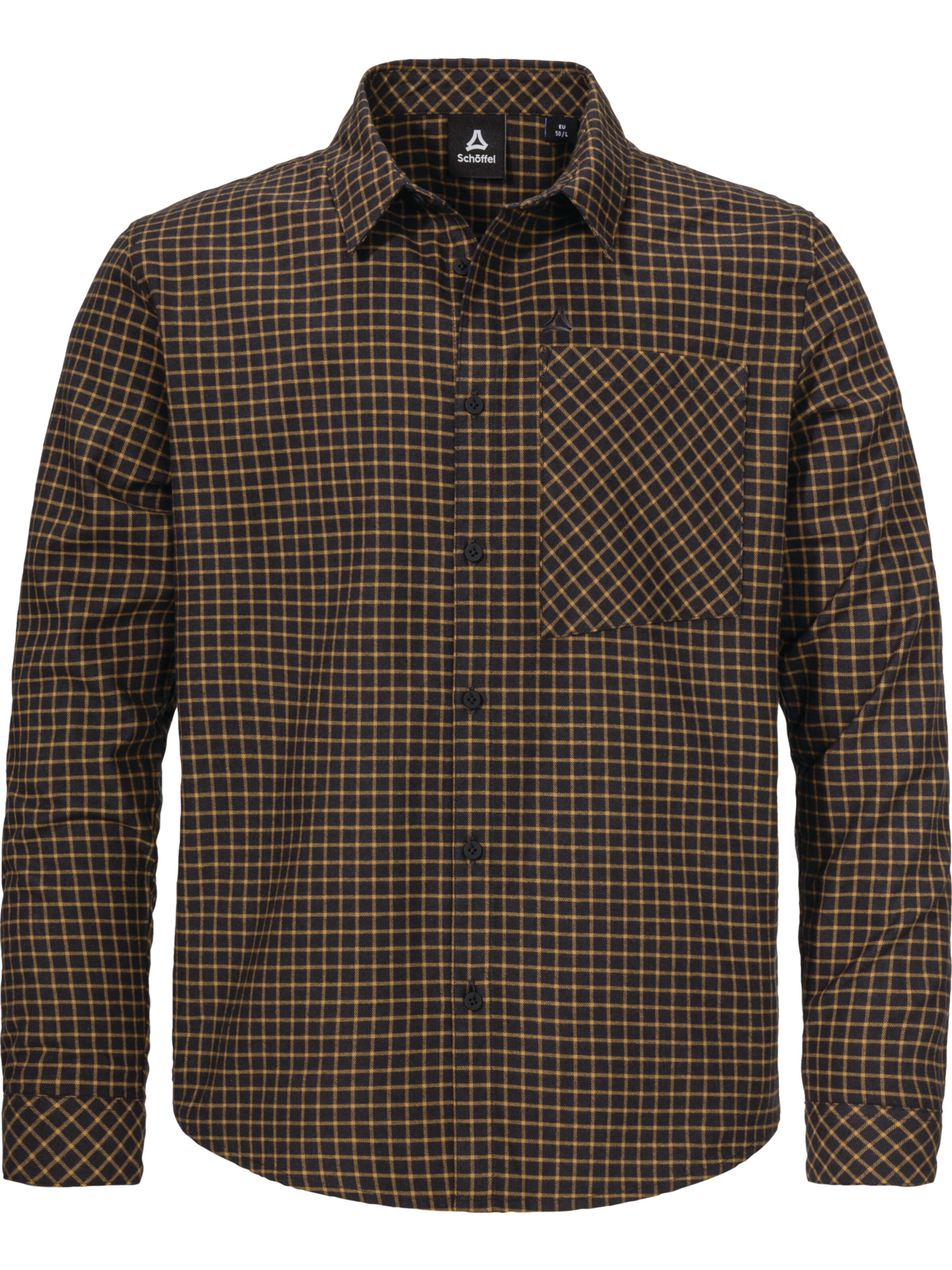 Coupe regular Chemise fonctionnelle 'Boyoma' Schöffel en noir : devant