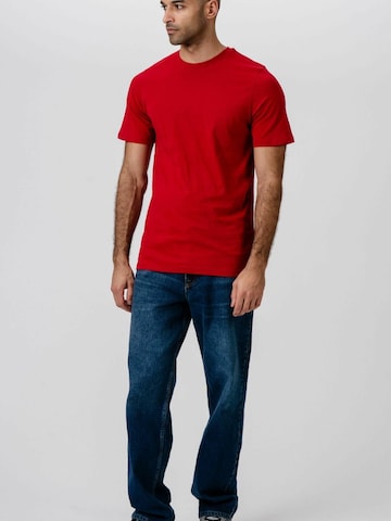 Regular fit Camicia ' Organic Basic ' di TEESHOPPEN in rosso