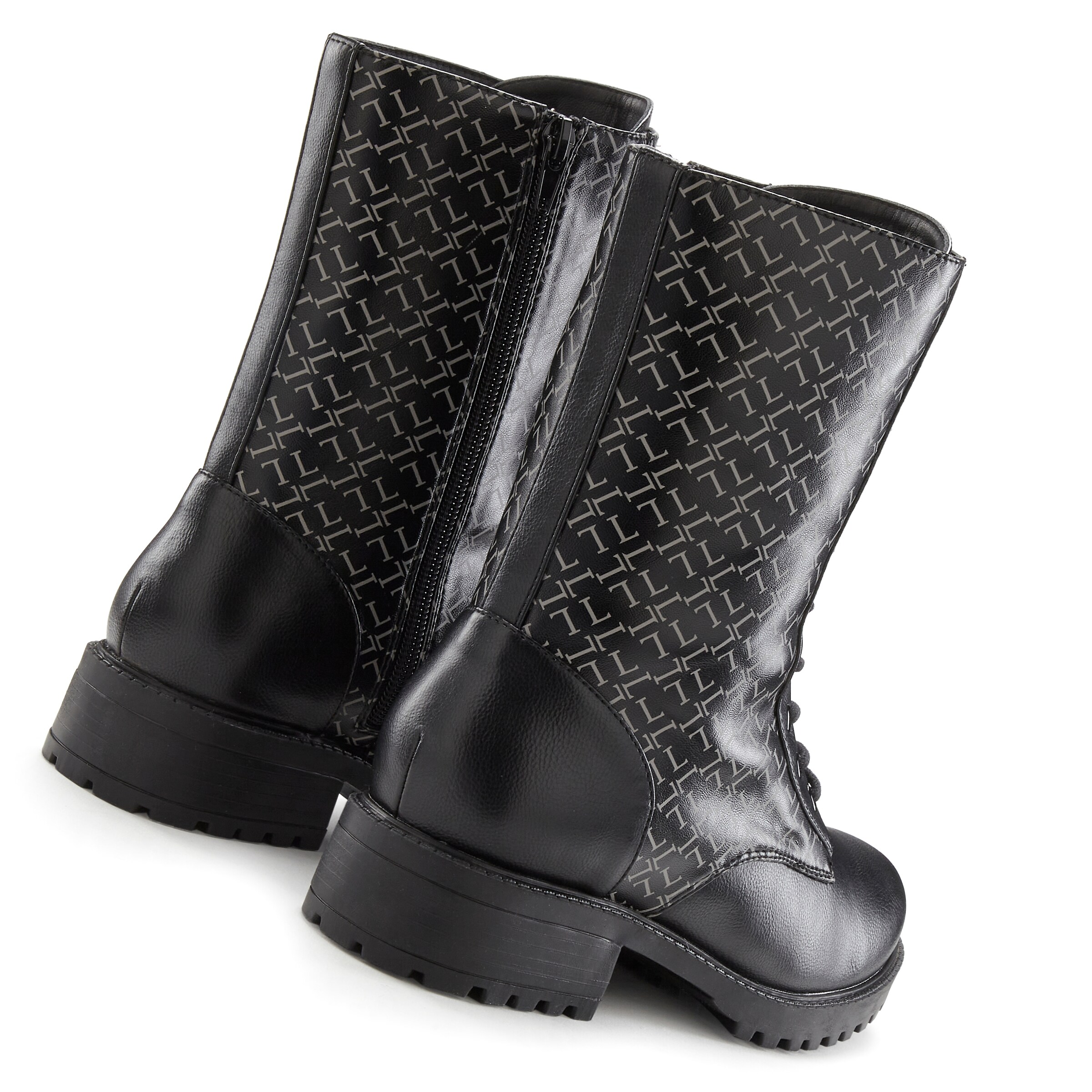 LASCANA Schnürstiefelette in Schwarz