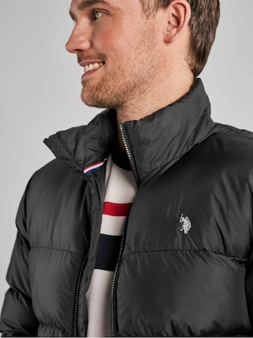 U.S. POLO ASSN. Tussenjas 'Henrik' in Zwart