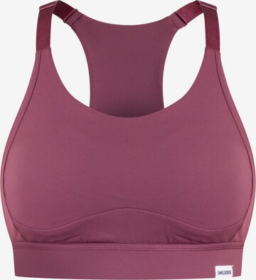 Smilodox Sports Bra 'Althea' in Purple: front