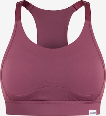 Smilodox Bustier Sport bh 'Althea' in Lila: voorkant