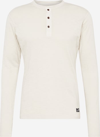 Superdry Shirt 'GRANDAD' in Beige: voorkant