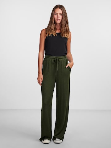 PIECES Loosefit Broek in Groen