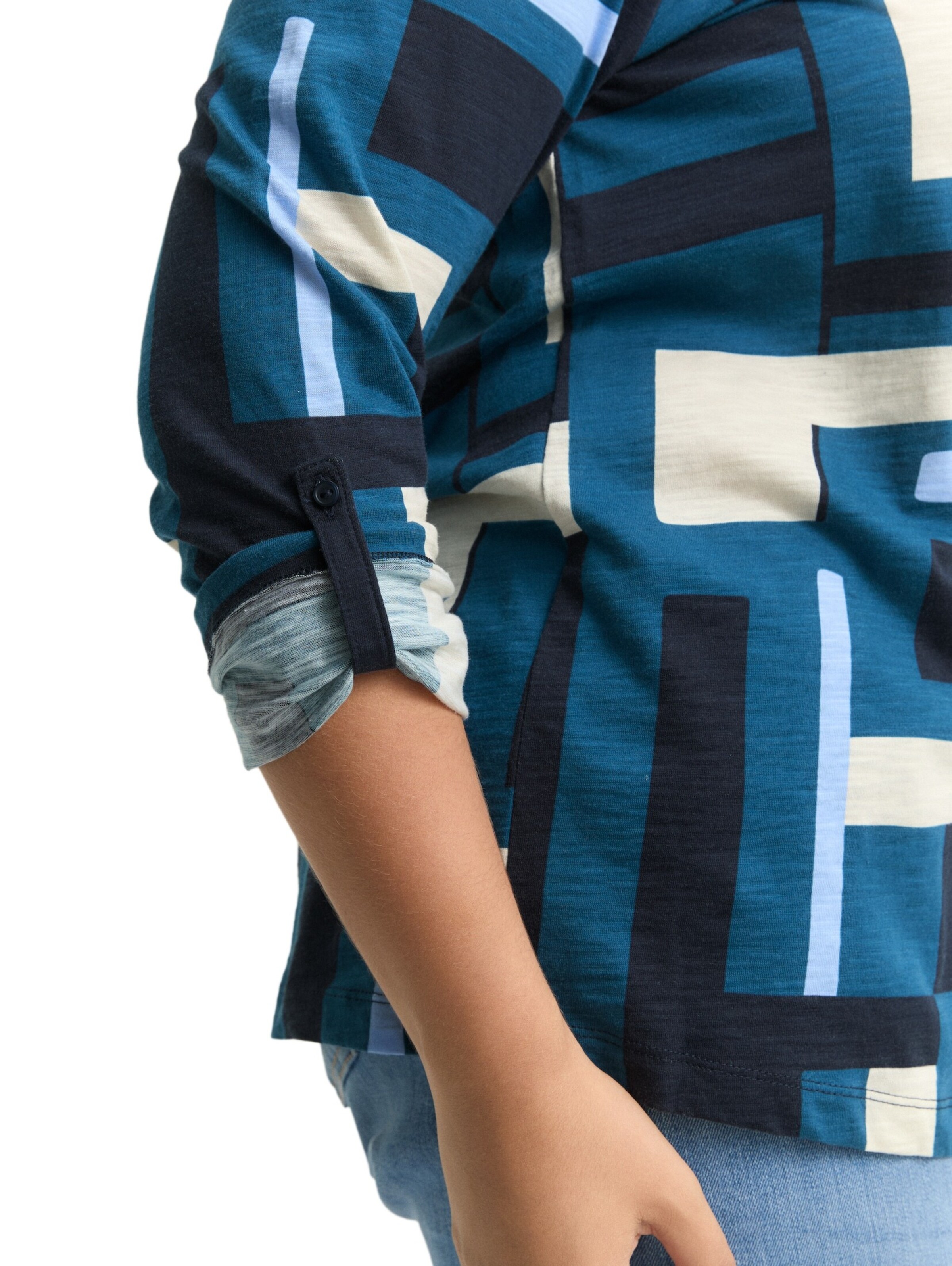 Tom Tailor Women + Shirt in Blauw