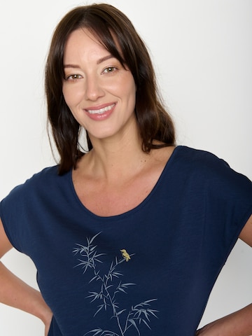 GREENBOMB Shirt 'Cool Dickybird' in Blauw