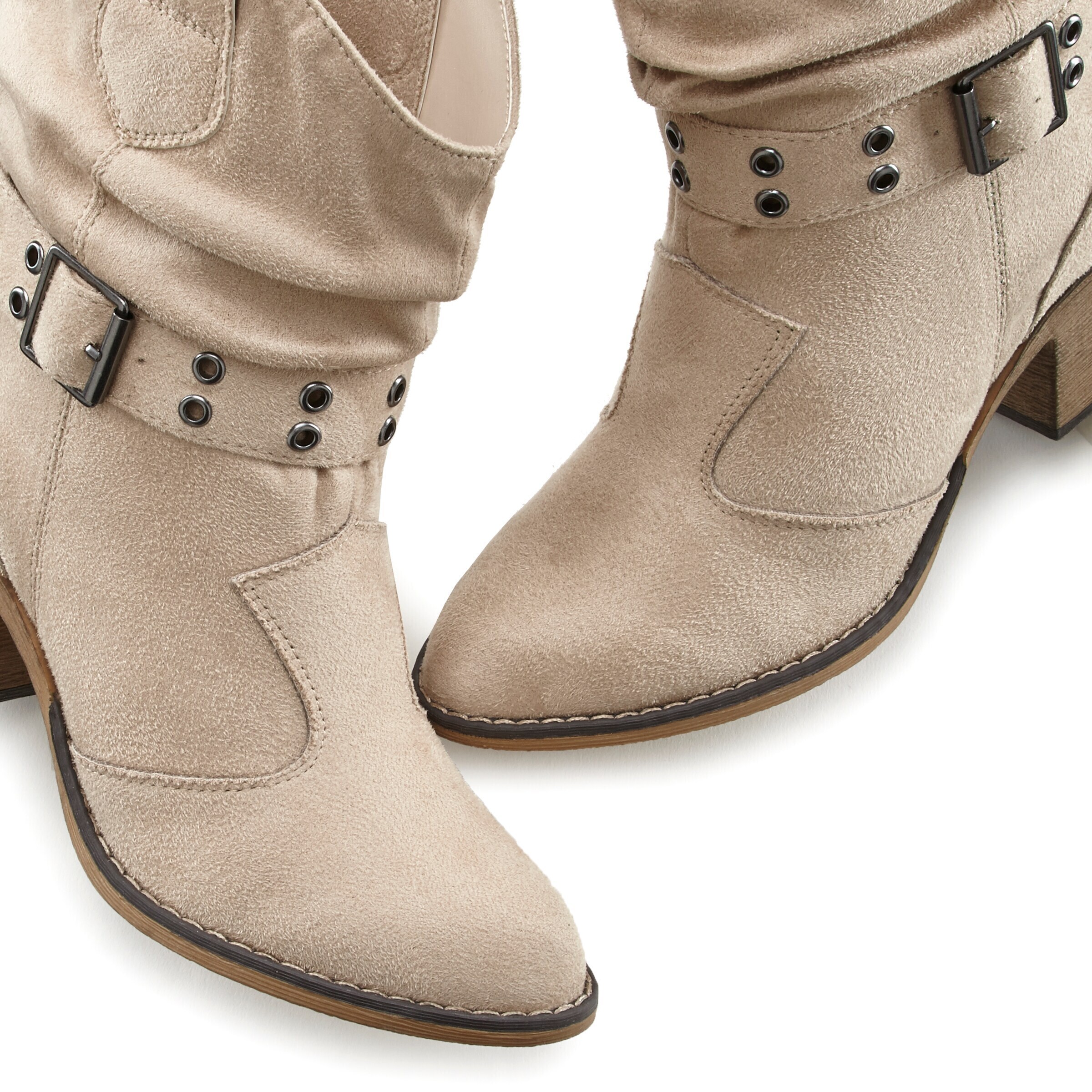 LASCANA Ковбойские сапоги в Белый