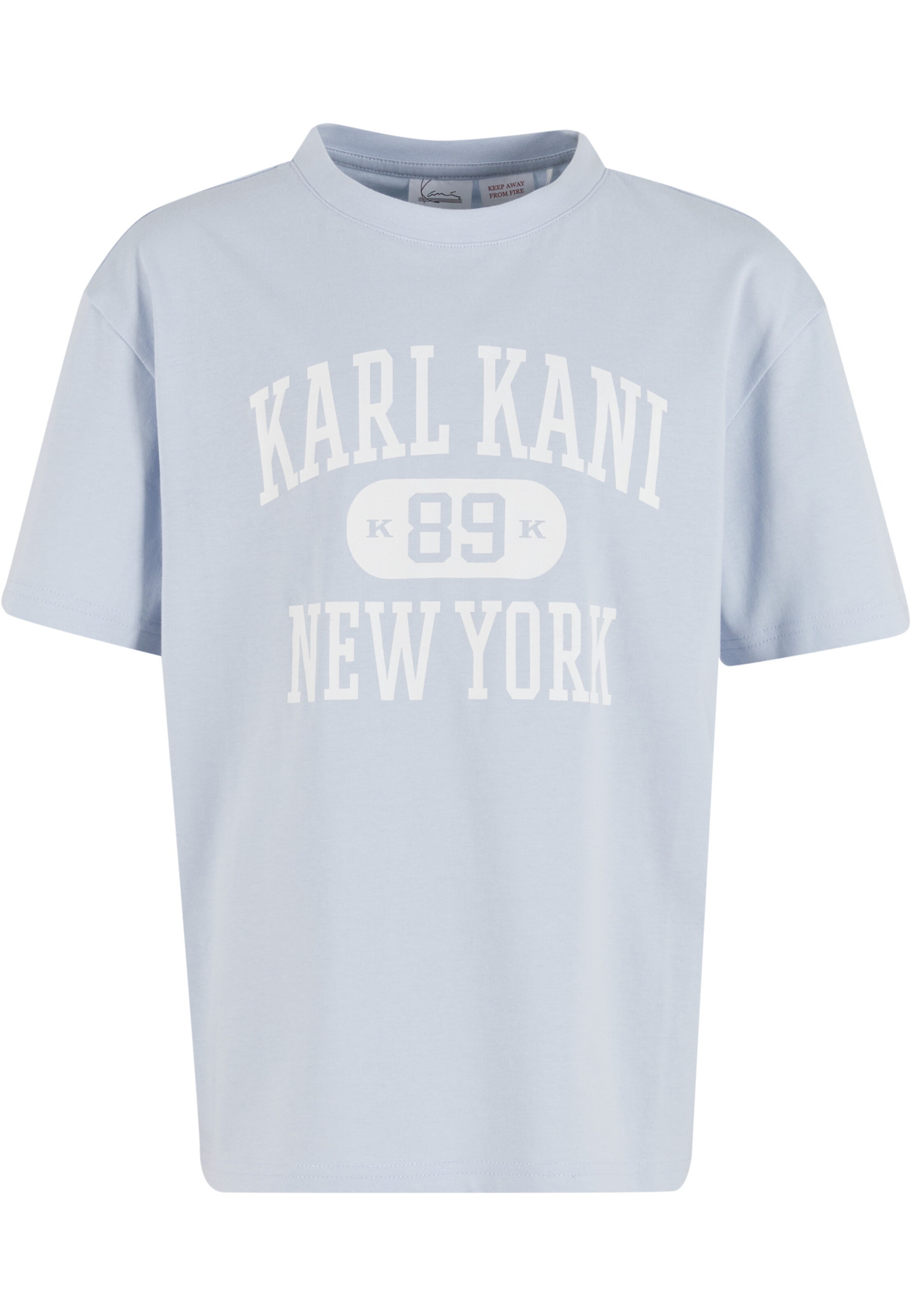 Karl Kani Koszulka 'Heritage 89' w rozmiarze 134-140 w kolorze pastelowy niebieski / białym, Podgląd produktu