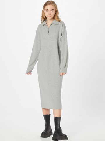 DRYKORN Knitted dress 'Pinai' in Grey: front