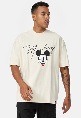Recovered Shirt 'Disney Mickey Signature' in Beige
